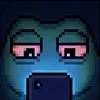 meme pixel frog