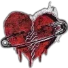 dark red →