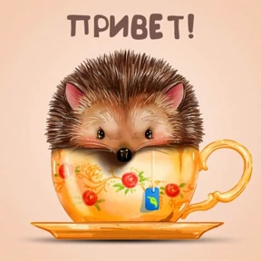 Ежик — стикер 26