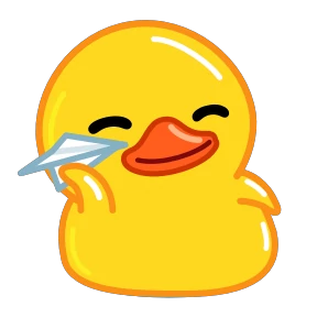 Утя — стикер 17