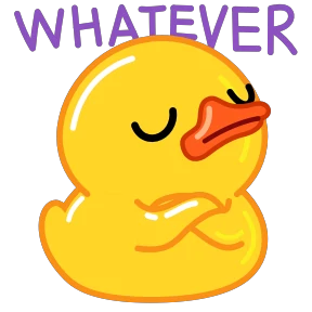 Утя — стикер 1
