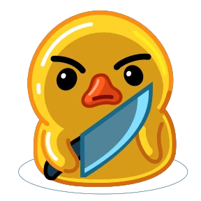 Утя — стикер 22