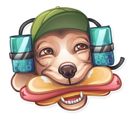  – стикер для Telegram
