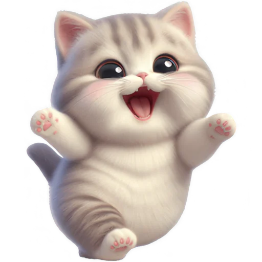 Полосатый котёнок 2 @Nyasticks