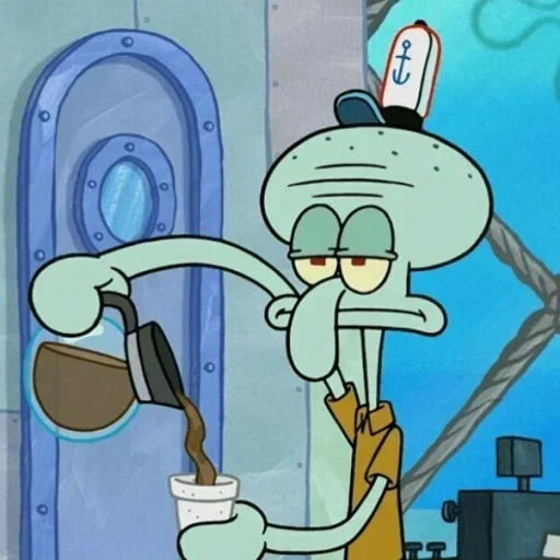 Squidward стикер