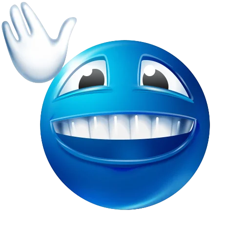 blue emoji by