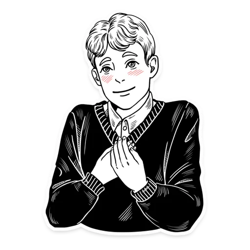  – стикер для Telegram