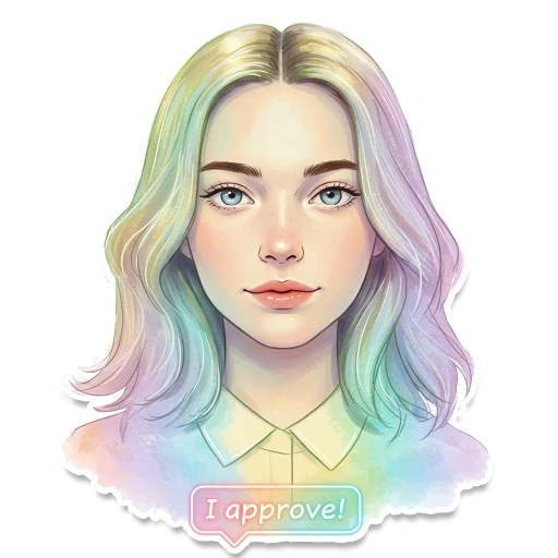  – стикер для Telegram