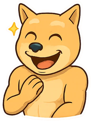  – стикер для Telegram