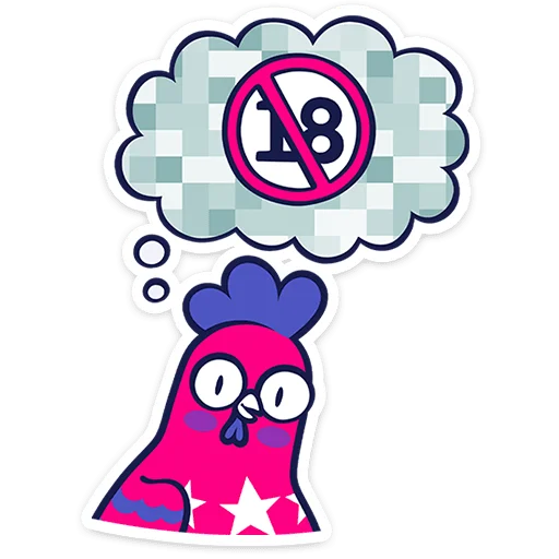  – стикер для Telegram