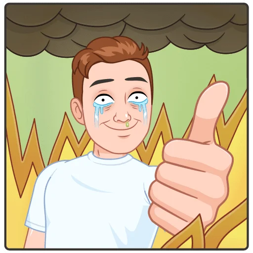 – стикер для Telegram