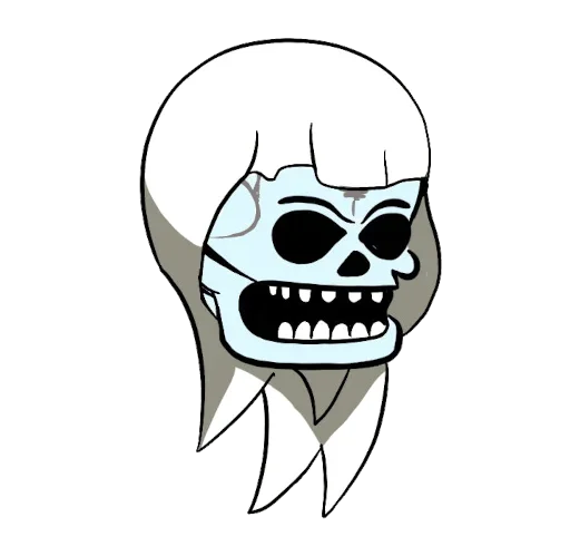 Стикер 😏 из набора skull Feels
