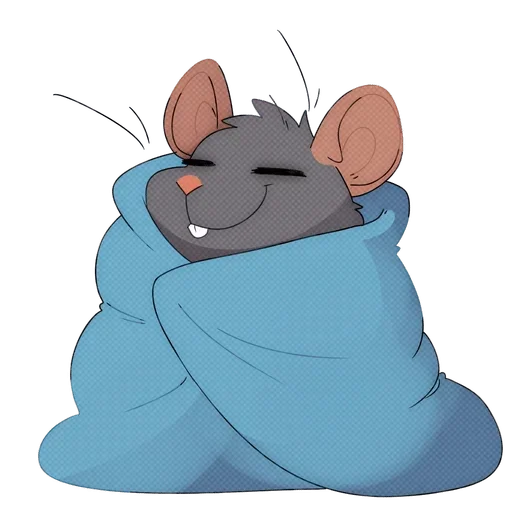 Стикер 😌 из набора Adelio's Rat Mood