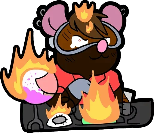 Стикер 💥 из набора Adelio's Rat Mood