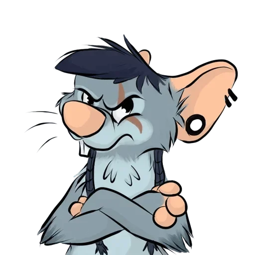 Стикер 😠 из набора Adelio's Rat Mood