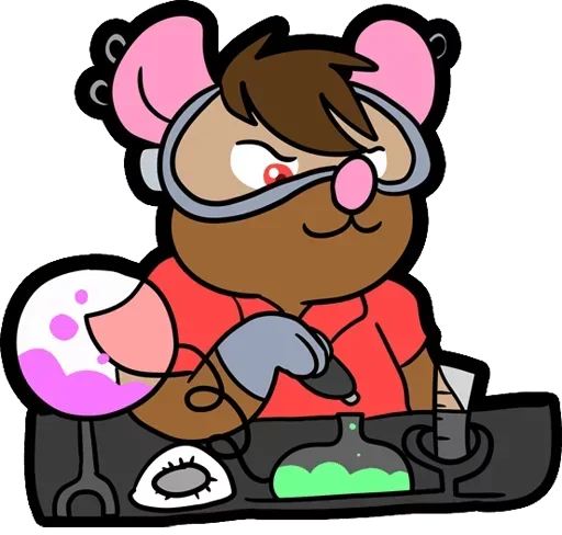 Стикер 🔬 из набора Adelio's Rat Mood