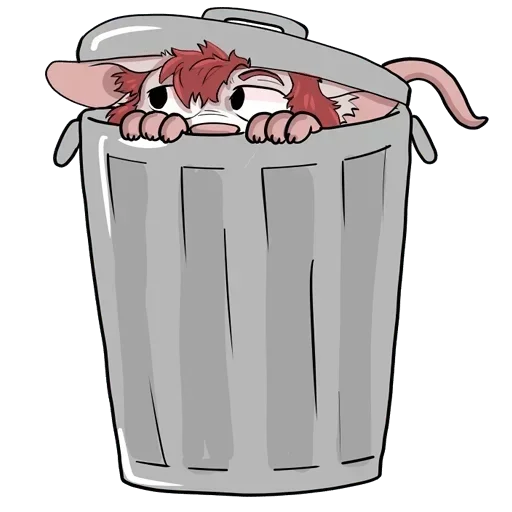 Стикер 🗑 из набора Adelio's Rat Mood