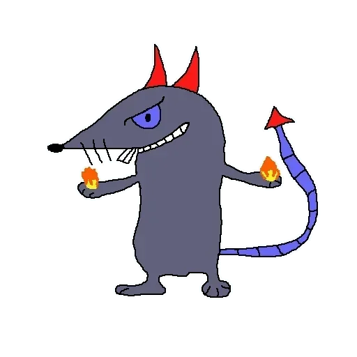 Стикер 😈 из набора Adelio's Rat Mood