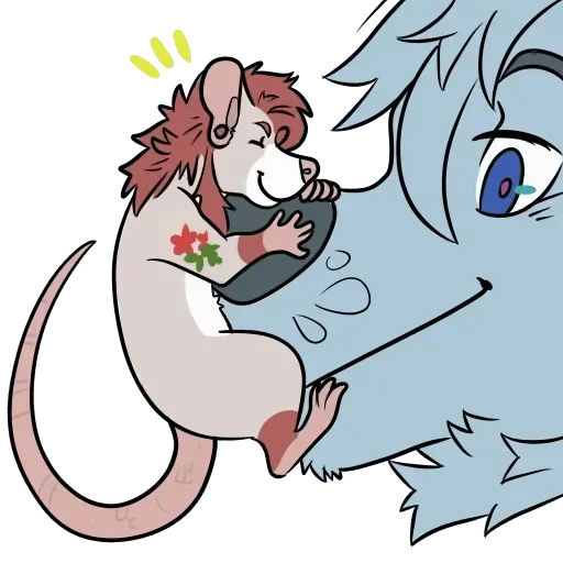 Стикер 👄 из набора Adelio's Rat Mood