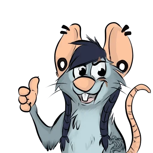 Стикер 👍 из набора Adelio's Rat Mood