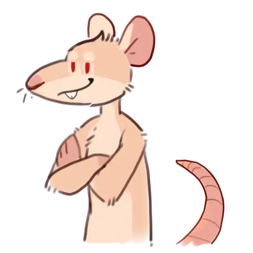 Стикер 😏 из набора Adelio's Rat Mood