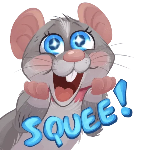 Стикер 😍 из набора Adelio's Rat Mood
