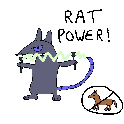 Стикер ⚡ из набора Adelio's Rat Mood