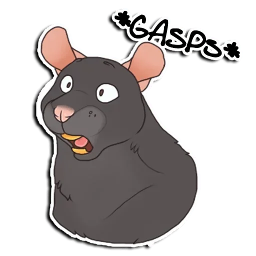 Стикер 😮 из набора Adelio's Rat Mood