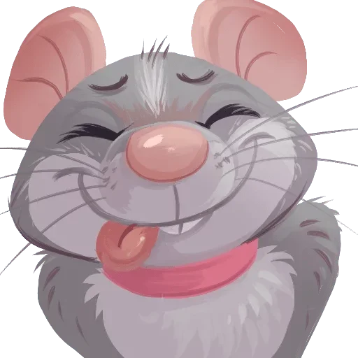 Стикер 😜 из набора Adelio's Rat Mood