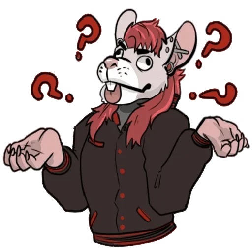Стикер ❓ из набора Adelio's Rat Mood