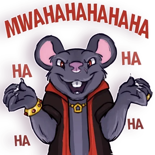 Стикер 😈 из набора Adelio's Rat Mood