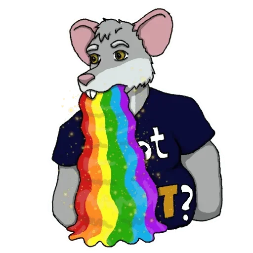 Стикер 😦 из набора Adelio's Rat Mood