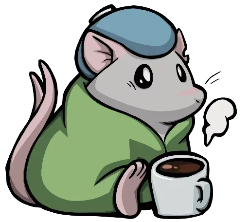 Стикер 😀 из набора Adelio's Rat Mood