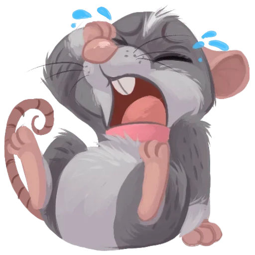 Стикер 😢 из набора Adelio's Rat Mood