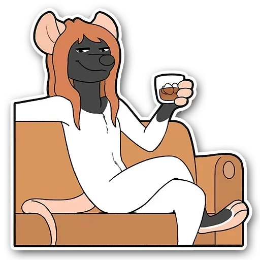 Стикер 🥃 из набора Adelio's Rat Mood