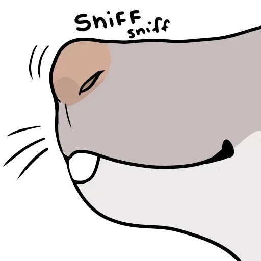 Стикер 👃 из набора Adelio's Rat Mood
