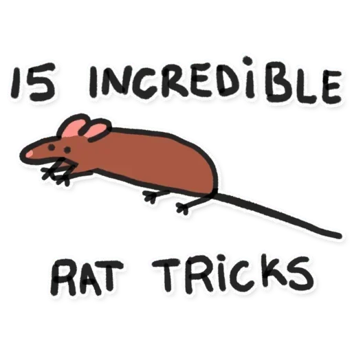 Стикер 🐀 из набора Adelio's Rat Mood