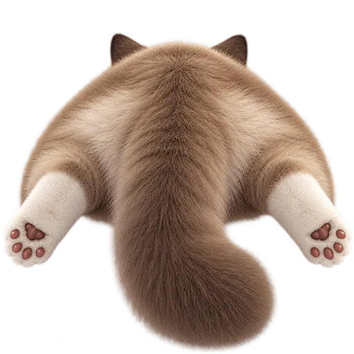 Стикер 🍑 из набора Кот на арбузе