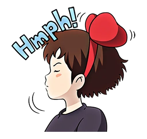Стикер 😒 из набора kiki delivery service