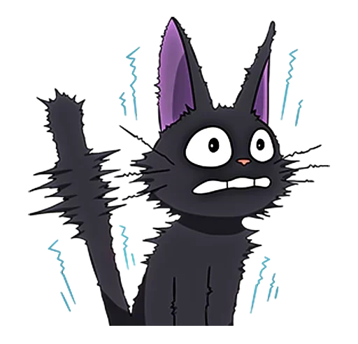 Стикер 😨 из набора kiki delivery service