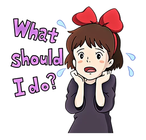 Стикер 😥 из набора kiki delivery service