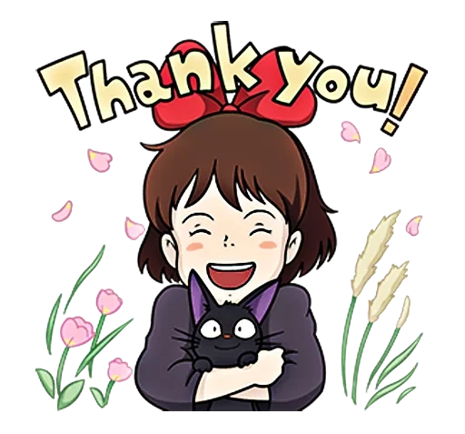 Стикер 😄 из набора kiki delivery service