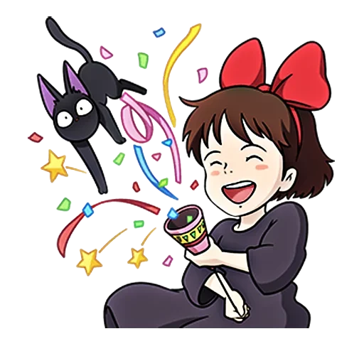 Стикер 🎉 из набора kiki delivery service