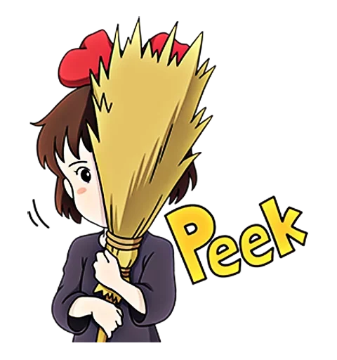 Стикер 👀 из набора kiki delivery service