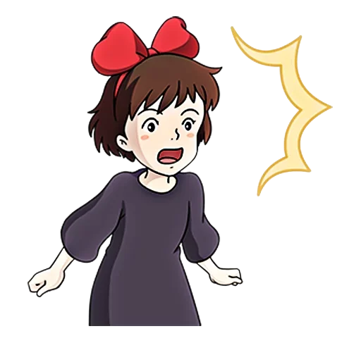Стикер 😧 из набора kiki delivery service