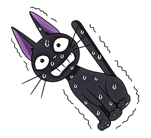 Стикер 😨 из набора kiki delivery service
