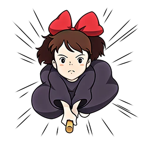 Стикер 🏃 из набора kiki delivery service