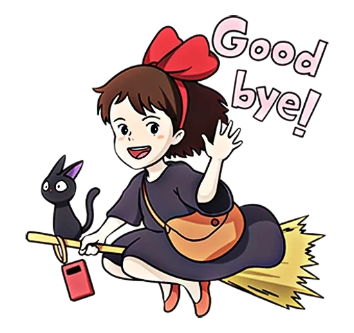 Стикер 👋 из набора kiki delivery service
