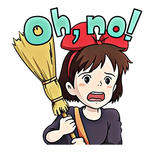 Стикер 😧 из набора kiki delivery service