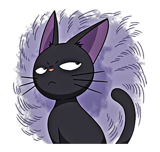 Стикер 😑 из набора kiki delivery service